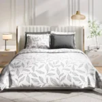 Premium 100% Cotton 300 TC Fitted Bedsheet With 4 Pillow Covers